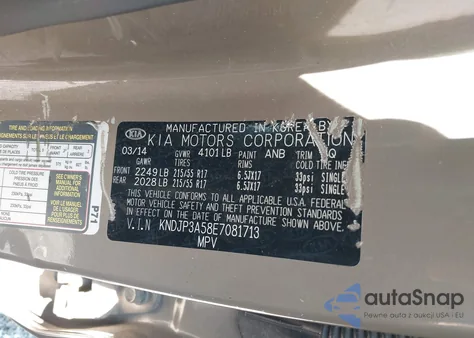 2014 Kia Soul + из США, поврежденный, VIN KNDJP3A58E7081713